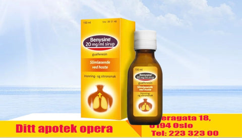 Benysine slimløsende sirup 20mg/ml 150 milliliter Sirup