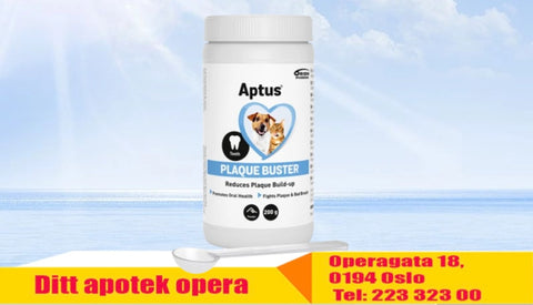 Aptus Plaque Buster munnhygiene hund og katt 200 g, 852218