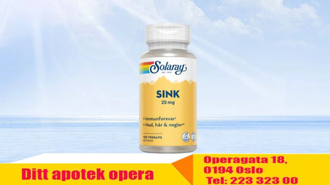 Solaray SINK 25 mg, 875458