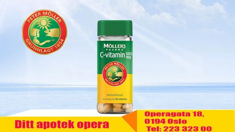 Möller's Pharma C-vitamin 500mg 120 tabletter, 992089