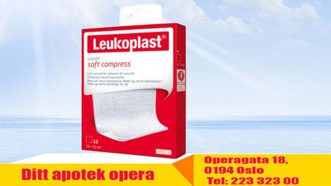 Leukoplast Cutisoft sterile kompress 7,5x7,5cm 12 stk