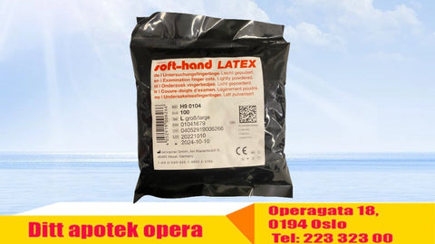 Fingercots latex L 100stk, 813741