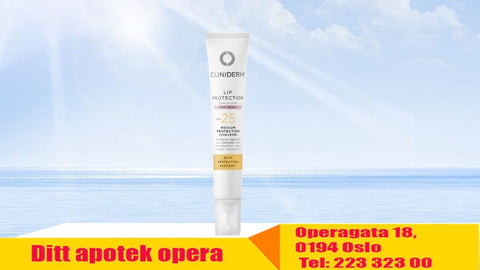 Cliniderm Sun Gloss Lip Protection pink SPF25 12 ml, Varenummer: 914623