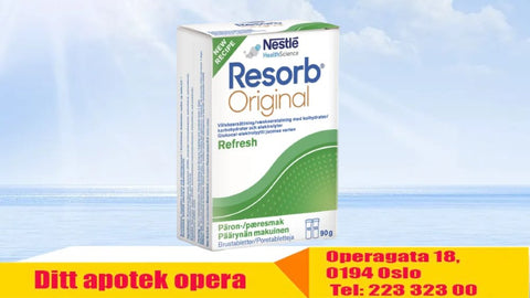 Resorb Original pæresmak, brusetabletter 2 rør med 10 tabletter