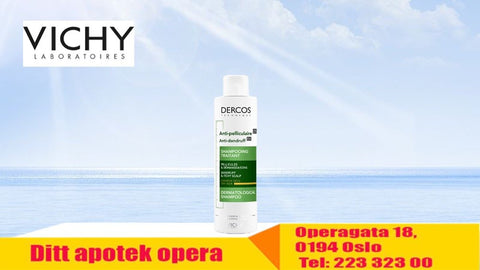 Vichy Dercos flassjampo til tørr hodebunn 200 ml, 850620