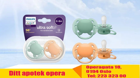 Philips Avent UltraSoft narresmokk 0-6m 2 stk, 946574