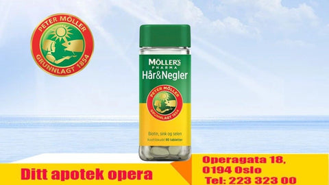 Möller's Pharma Hår og Negler 90 tabletter, 898419