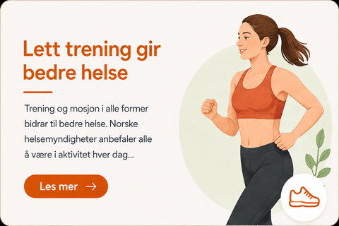 Lett trening gir bedre helse