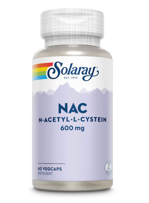 Solaray NAC 600 mg, 60 kapsler