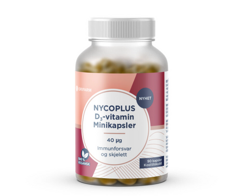 Nycoplus D3-vitamin minikapsler 40 mcg 90 stk, 940953