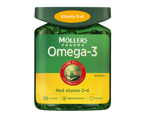 Møllers omega-3 med vitamin D+E 80 kapsler, 968673