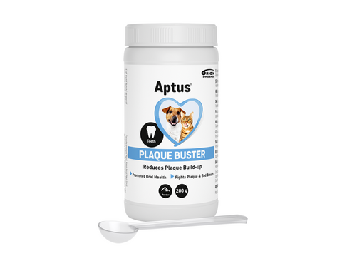 Aptus Plaque Buster munnhygiene hund og katt 200 g, 852218