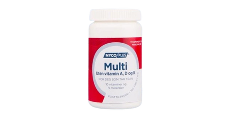 Nycoplus Multi uten vitamin A, D og K 100 tabletter, 999942