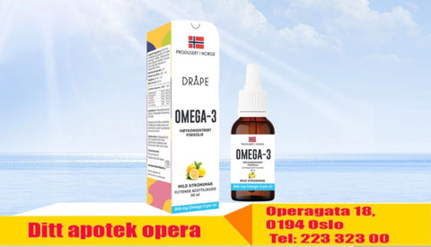 Dråpe omega-3 sitron 30 ml, 981060