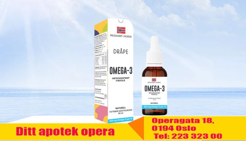 Dråpe omega-3 naturell 30 ml, 818407