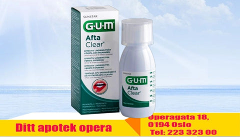 Gum AftaClear munnskyll 120 ml, 965946