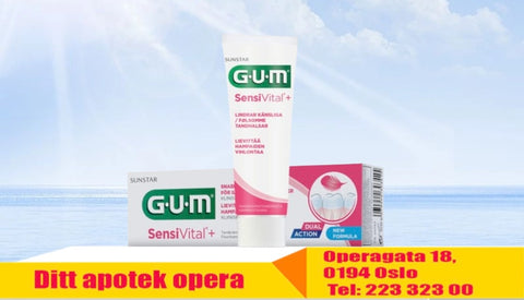 Gum SensiVital+ tannkrem 75 ml, 910446