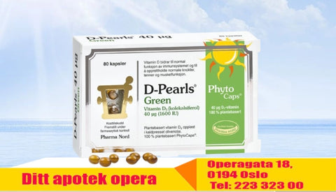 D-pearls Green 40 mcg 80 tabletter, 800362