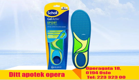 Scholl Gel Active Sport såle S 1 par, 895827