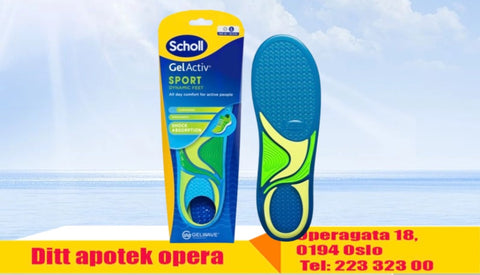 Scholl Gel Active Sport såle L 1 par, 934540