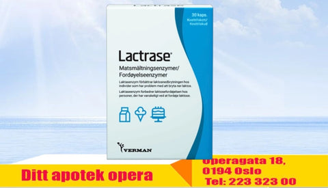 Lactrase Laktaseenzymer 30 kapsler, 921228