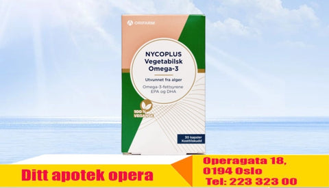 Vegetabilsk Omega-3 fra alger 30 kapsler, 950196