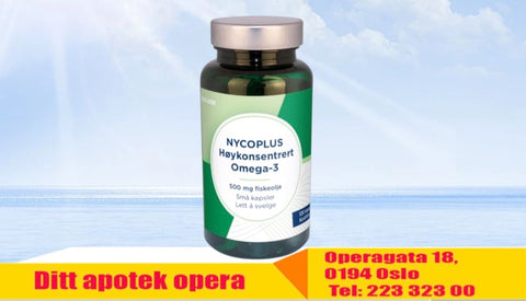 Nycoplus Høykonsentrert Omega-3 500 mg 120 små kaplser