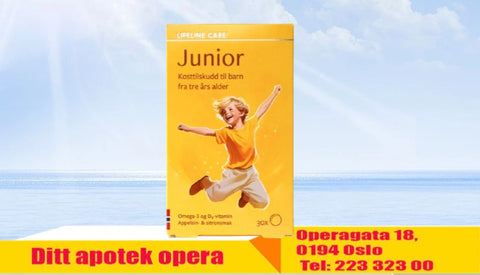 Lifeline Care Junior omega-3 og D-vitamin geléputer 30 stk, 981573