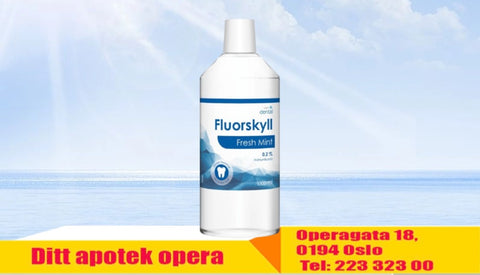 Vidi dental fluorskyll 0,2 % fresh mint 1000 ml, 990694