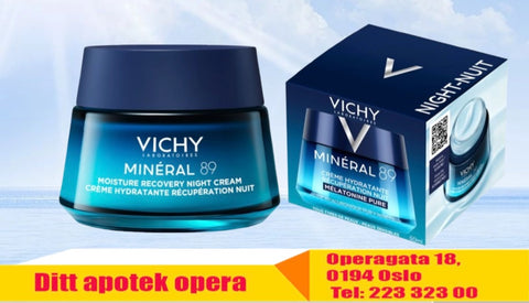 Vichy Minéral 89 fuktgivende nattkrem 50 ml, 966420