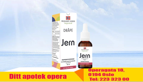 Dråpe vegansk jern med smak av peppermynte 30 ml, 847532