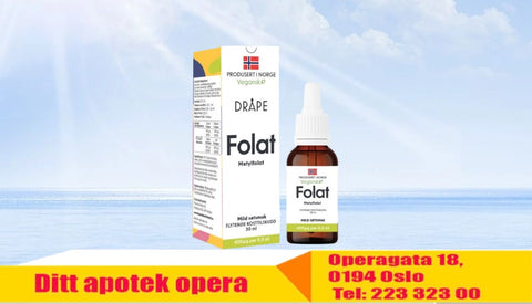 Dråpe vegansk folat 30 ml, 804720