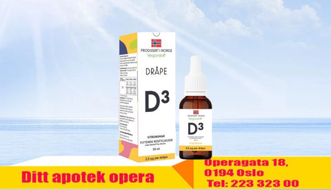 Dråpe vegansk D3 sitron 30 ml, 917050