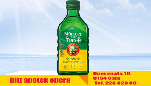 Möller's Pharma tran med D-vitamin - naturell, 250 ml, 829849