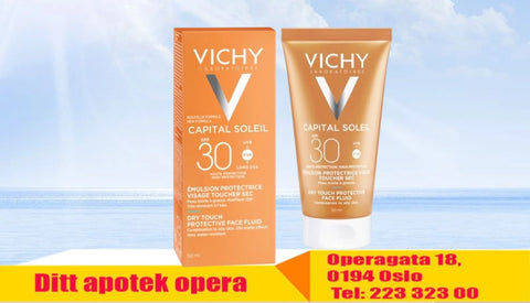 Vichy Capital Soleil Dry Touch mattende solkrem til ansikt SPF30 50 ml, 904304