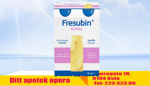 Fresubin Renal Vanilje næringsdrikke 4x200 ml, 807779