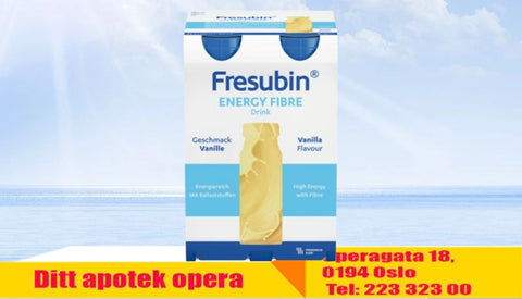 Fresubin Energy Fibre Drink Vanilje 4x200 ml, 816860