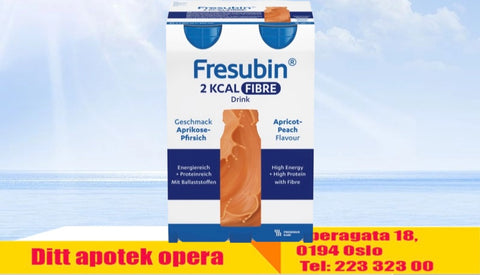 Fresubin 2 KCAL FIBRE Drink Aprikos-Fersken 4x200 ml, 828975