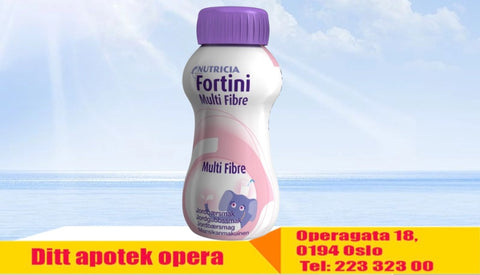 Fortini Multi Fibre jordbær 4X200 ml, 827622