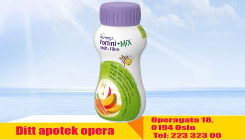 Fortini +Mix Multi Fibre næringsdrikk eple/mango/gulrot 4x200 ml, 940330