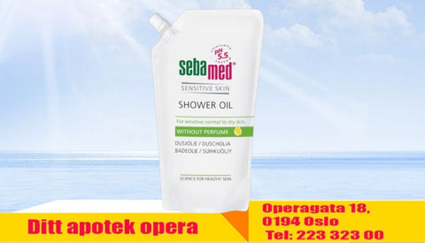 Sebamed Shower Oil refill uten parfyme 500 ml, 820779