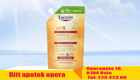 Eucerin pH5 Shower Oil Refill parfymert 400 ml, 953851