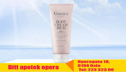 Cosmica Body Cream Rich tørr hud parfymert 200 ml, 896918