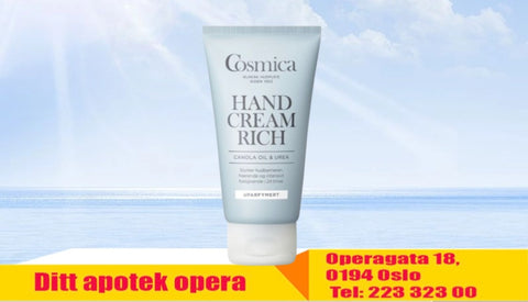 Cosmica Hand Cream Rich uten parfyme 75 ml, 961452