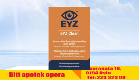 Eyz Clean øyeservietter 20 stk 965940