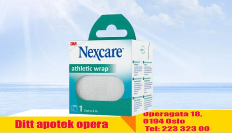 Nexcare™ Athletic Wrap, hvit farge, 1 boks, 75 mm x 2.5 m, 844707