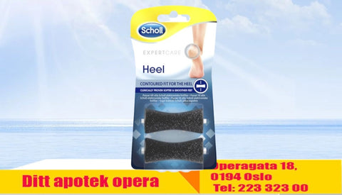 Scholl Expertcare heel refill til elektrisk fotfil 2 stk, 950691