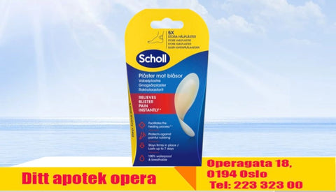 Scholl gnagsårplaster hæl stor 5 stk, 876735