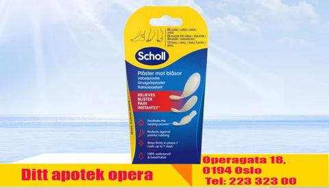 Scholl gnagsårplaster mix 5 stk, 812418