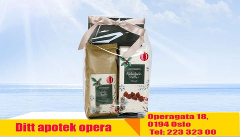 Apotekets gavepose julekaffe og sjokoladetrøfler med havsalt, 834601